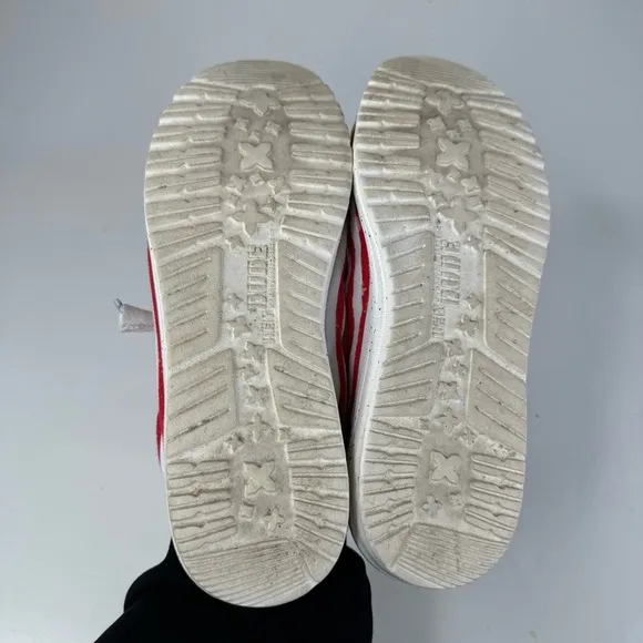 Hey Dude Mens Wally Patriotic Shoes Size 12