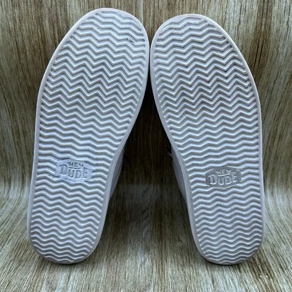 Hey Dude Shoes Hudson Lift Sport Women's Size 9 Cream White Shoes Slip On Loafer