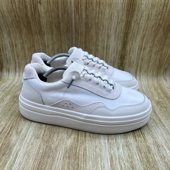 Hey Dude Shoes Hudson Lift Sport Women's Size 9 Cream White Shoes Slip On Loafer
