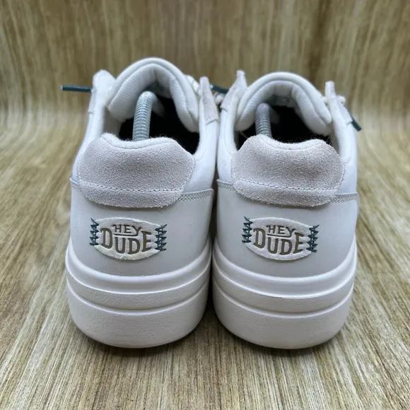 Hey Dude Shoes Hudson Lift Sport Women's Size 9 Cream White Shoes Slip On Loafer