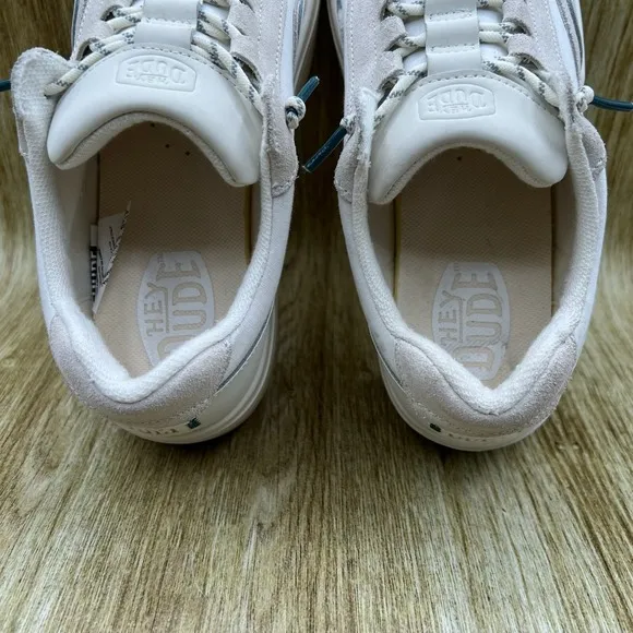 Hey Dude Shoes Hudson Lift Sport Women's Size 9 Cream White Shoes Slip On Loafer