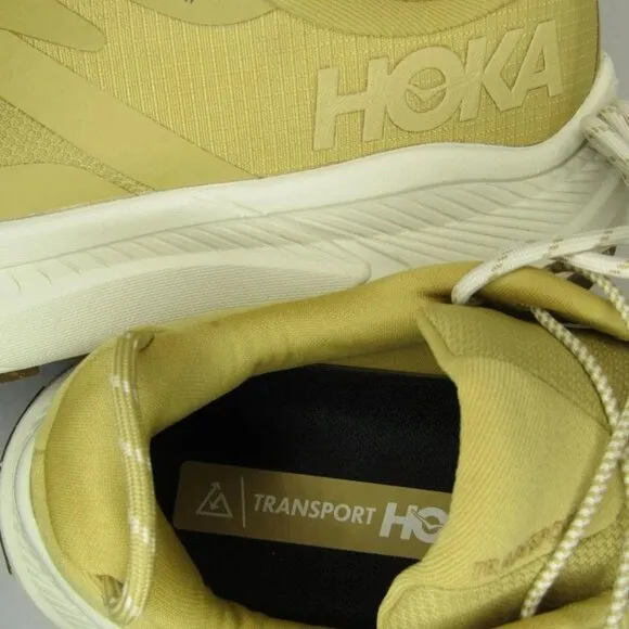 Hoka One One Men’s Transport GTX Sneakers Wheat Yellow Size 8.5 Waterproof