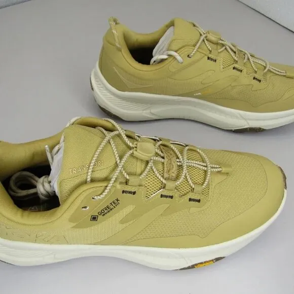 Hoka One One Men’s Transport GTX Sneakers Wheat Yellow Size 8.5 Waterproof