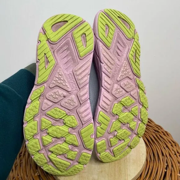 Hoka One WOMEN'S ARAHI 7 GULL/PINK TWILIGHT Size 7 1/2 Sneaker Shoes 7.5 Running