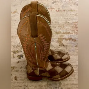 Horse Power Boys Patchwork Leather Boots