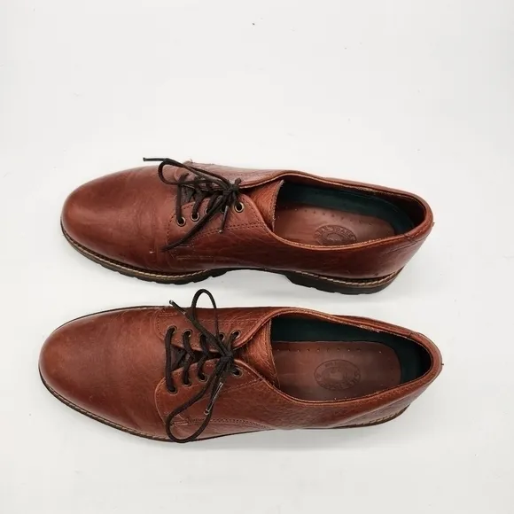 H.S. Trask Leather Oxford Lace Ups Brown Men Size 9.5 M Shoes