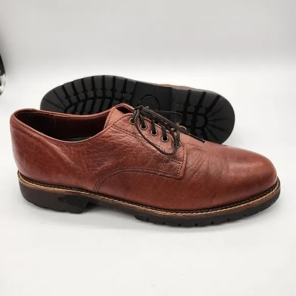 H.S. Trask Leather Oxford Lace Ups Brown Men Size 9.5 M Shoes
