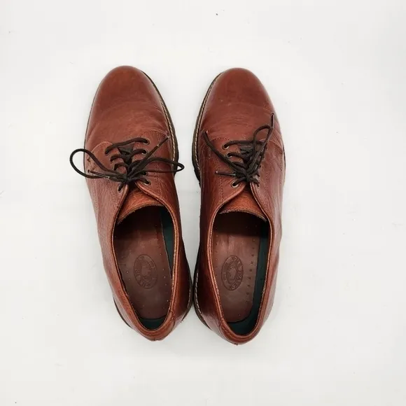 H.S. Trask Leather Oxford Lace Ups Brown Men Size 9.5 M Shoes