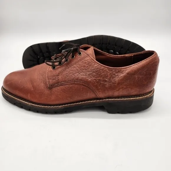 H.S. Trask Leather Oxford Lace Ups Brown Men Size 9.5 M Shoes