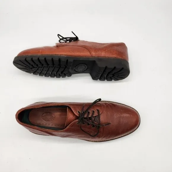 H.S. Trask Leather Oxford Lace Ups Brown Men Size 9.5 M Shoes