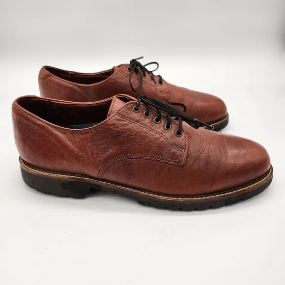 H.S. Trask Leather Oxford Lace Ups Brown Men Size 9.5 M Shoes