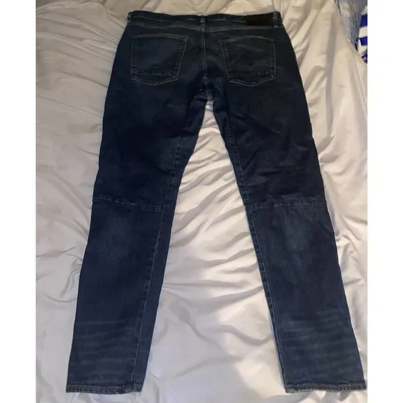 HUDSON Bow Legged Men‎ Size 38 Tapped Bagged Blue M726DPP