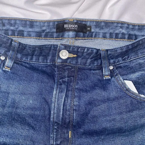 HUDSON Bow Legged Men‎ Size 38 Tapped Bagged Blue M726DPP