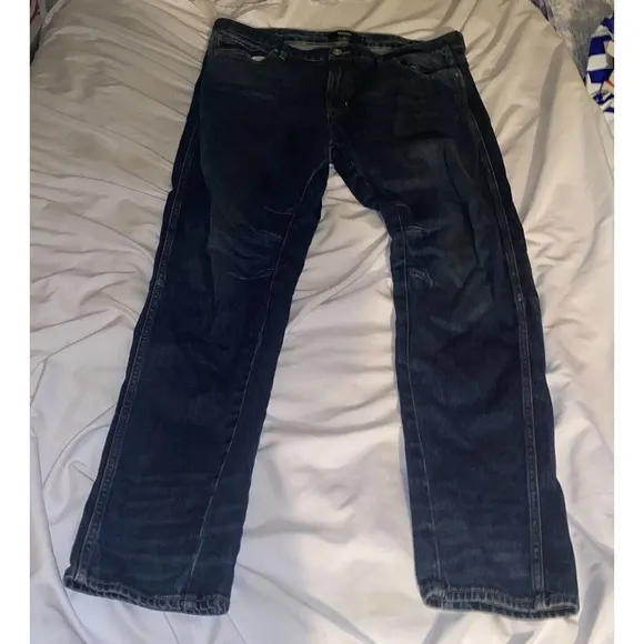 HUDSON Bow Legged Men‎ Size 38 Tapped Bagged Blue M726DPP