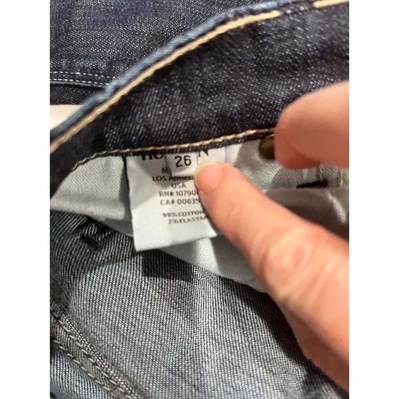 Hudson Jeans Dark Wash Denim Straight Leg Women's Jeans Size 26
