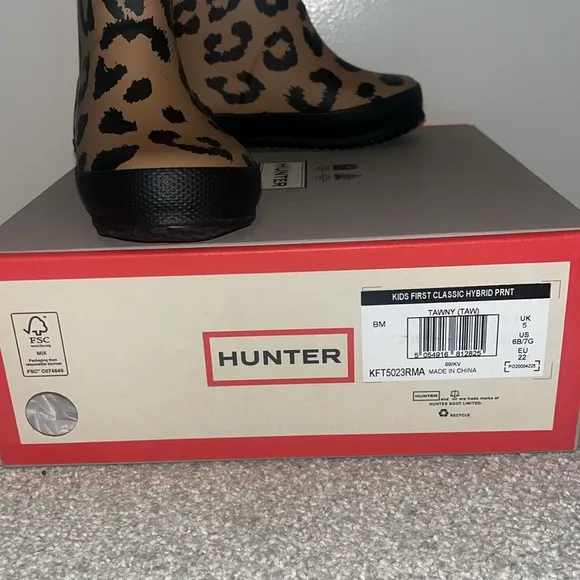 Hunter girls classic Hybrid Print rain boots
