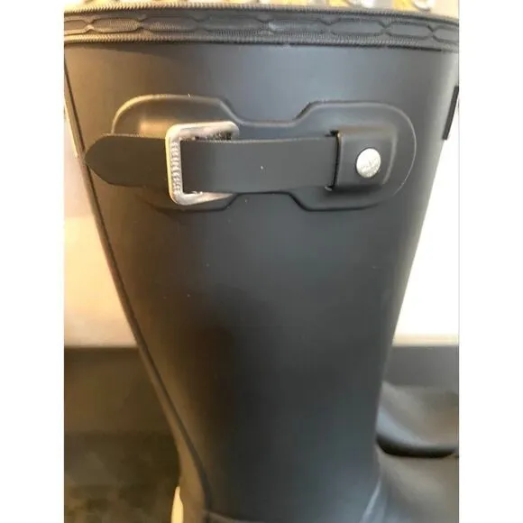 Hunter Rain Boots Kids Classic Original Tall Big Kid Size  3G/2B Matte Black NEW