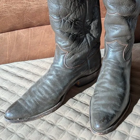 Hyer western leather boots vintage handmade classic