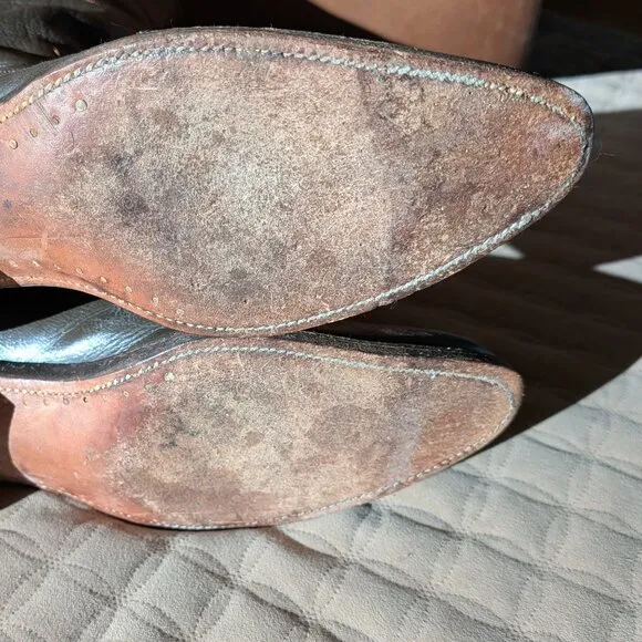 Hyer western leather boots vintage handmade classic