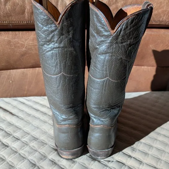 Hyer western leather boots vintage handmade classic