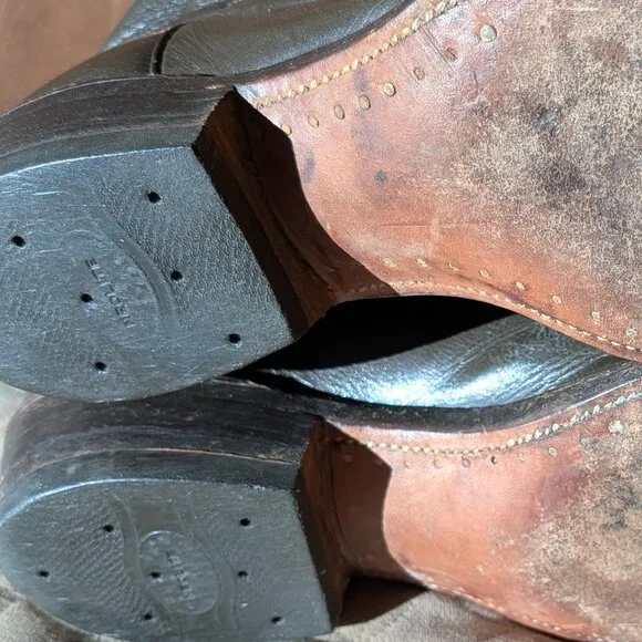 Hyer western leather boots vintage handmade classic