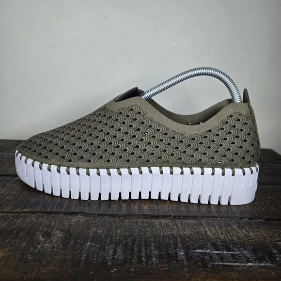 Ilse Jacobsen Hornbaek Tulip Womens Size 10 EU 40 Slip-On Loafer Shoes Green