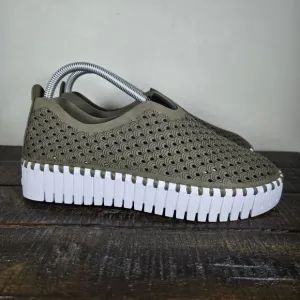 Ilse Jacobsen Hornbaek Tulip Womens Size 10 EU 40 Slip-On Loafer Shoes Green