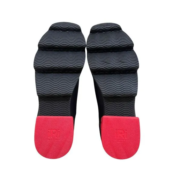 iRi Women's Wes I Neoprene Sneakers Shoes Slip on Black Red Size 38.5 US 8.5