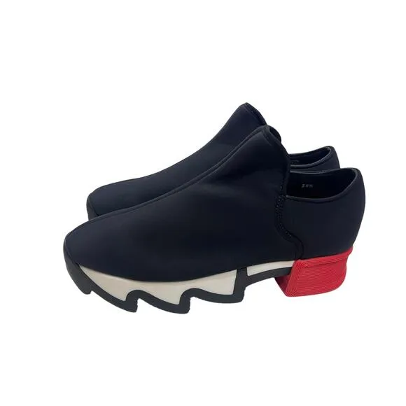 iRi Women's Wes I Neoprene Sneakers Shoes Slip on Black Red Size 38.5 US 8.5