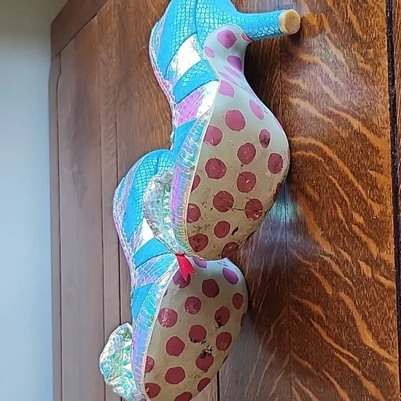 Irregular Choice Minoa cobra python snake shoes size 39 blue