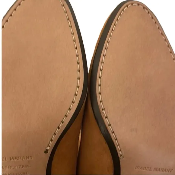 Isabel Marant Dacken Cognac Brown Suede Ankle Boots New in Box Size 41 (10)