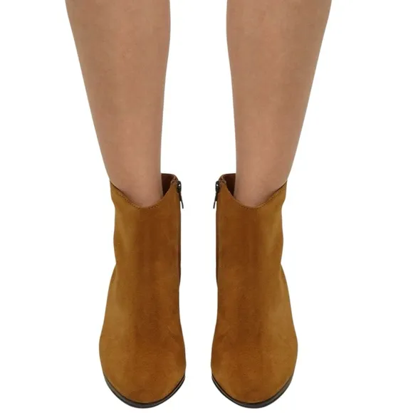Isabel Marant Dacken Cognac Brown Suede Ankle Boots New in Box Size 41 (10)
