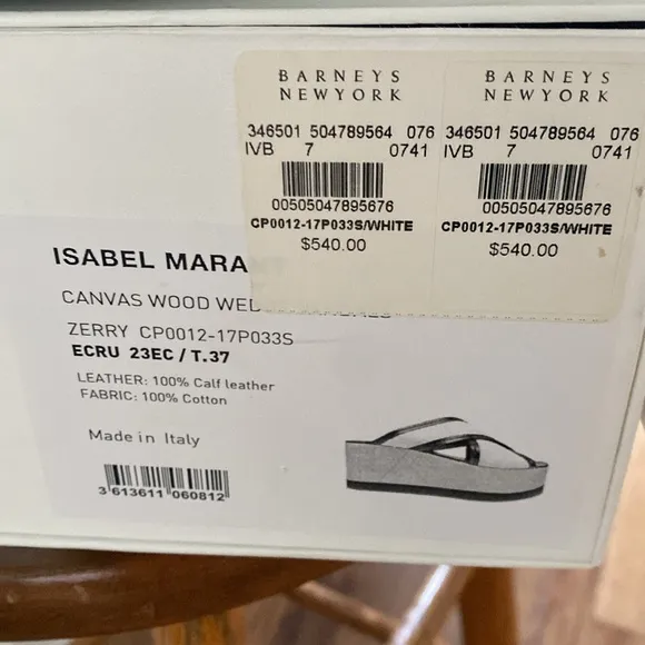 Isabel Marant Women's Black and White Platform Sandals