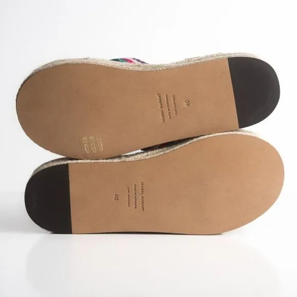 Isabel Marant Womens Malay Espadrille Sandals Flatform EU 40 US 10 Pink Purple