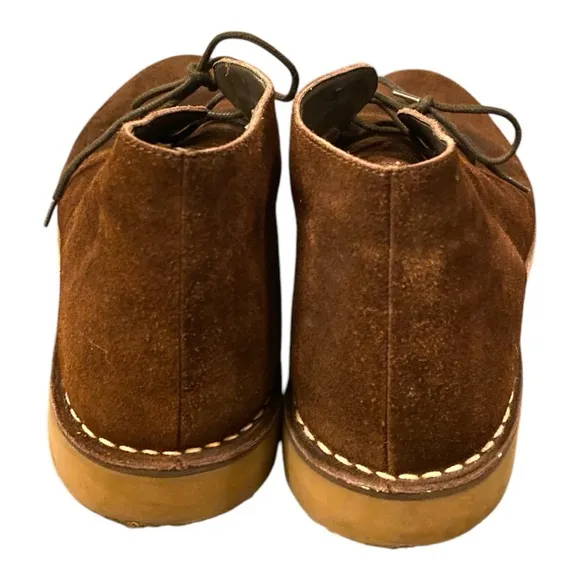 J. CREW Men’s 100% Suede Chukka Boots in Dark Brown Size 8