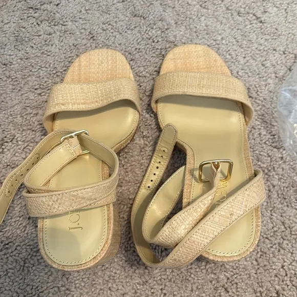 J Crew Woven heeled sandals BW880