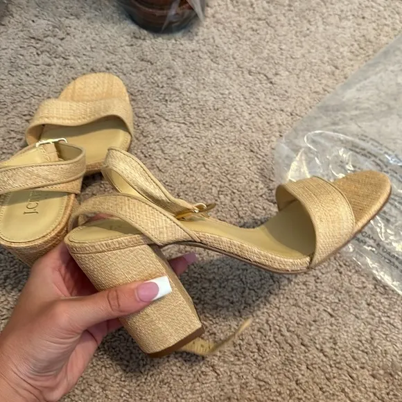 J Crew Woven heeled sandals BW880