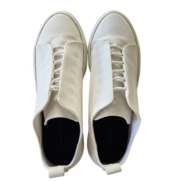 James Perse Womens Italian Solstice White Nylon Excellent Sneakers Shoes Size 10