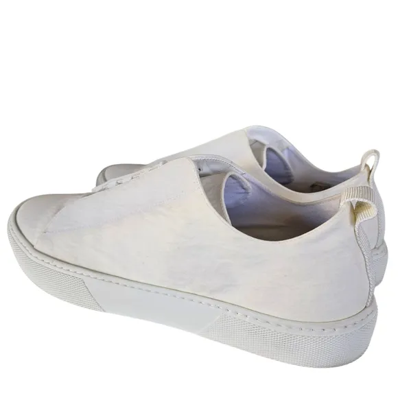 James Perse Womens Italian Solstice White Nylon Excellent Sneakers Shoes Size 10