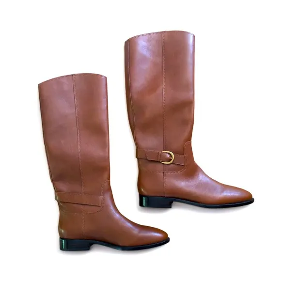 J.Crew Classic leather riding boots with buckle