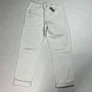 J.Crew | NWT White Denim Slouchy Factory Distressed Boyfriend Jeans