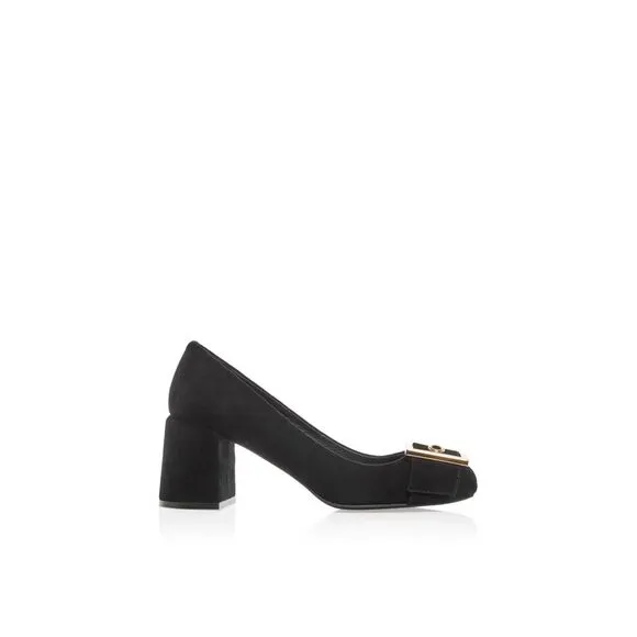 JEFFEREY CAMPBELL Womens Black Buckled Strap Facts Slip On Pumps Shoes 6 M