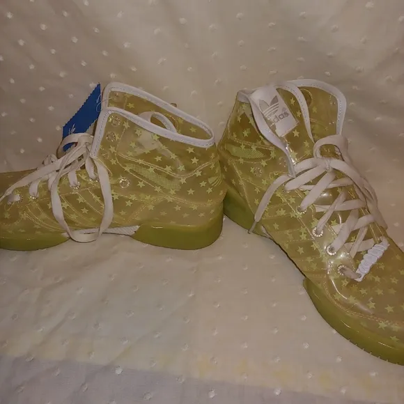 Jeremy Scott x Adidas Clear Glow in Dark Stars Sneakers Shoes