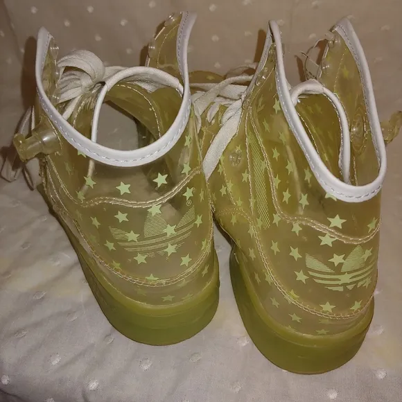 Jeremy Scott x Adidas Clear Glow in Dark Stars Sneakers Shoes