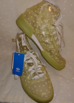 Jeremy Scott x Adidas Clear Glow in Dark Stars Sneakers Shoes