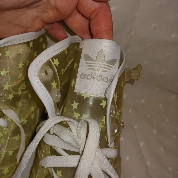 Jeremy Scott x Adidas Clear Glow in Dark Stars Sneakers Shoes