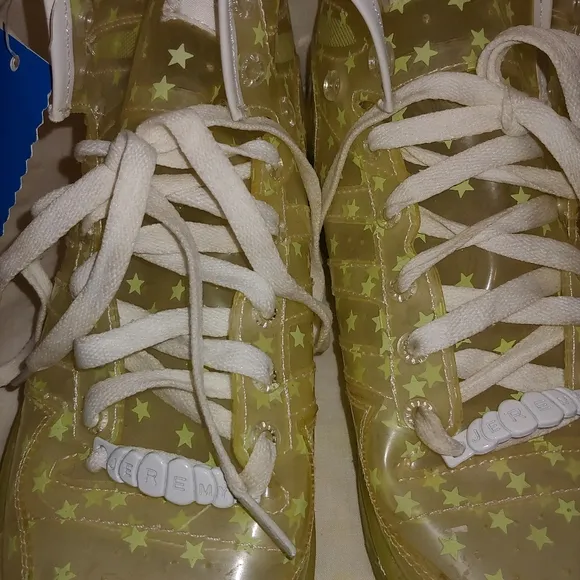 Jeremy Scott x Adidas Clear Glow in Dark Stars Sneakers Shoes