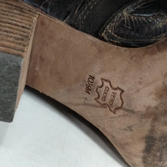 Jessica Bennett Brown Suede Western Boots