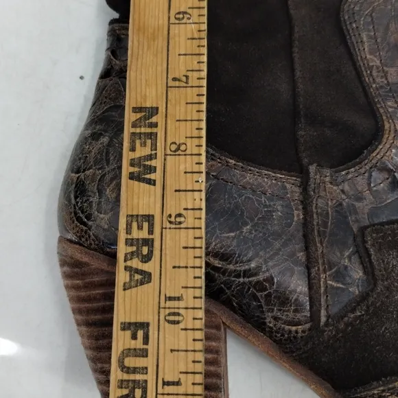 Jessica Bennett Brown Suede Western Boots