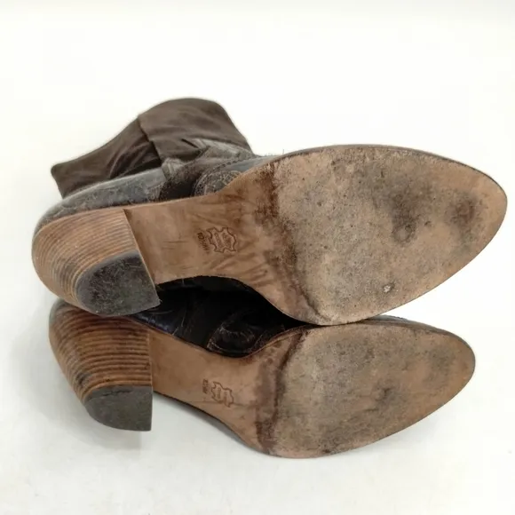 Jessica Bennett Brown Suede Western Boots